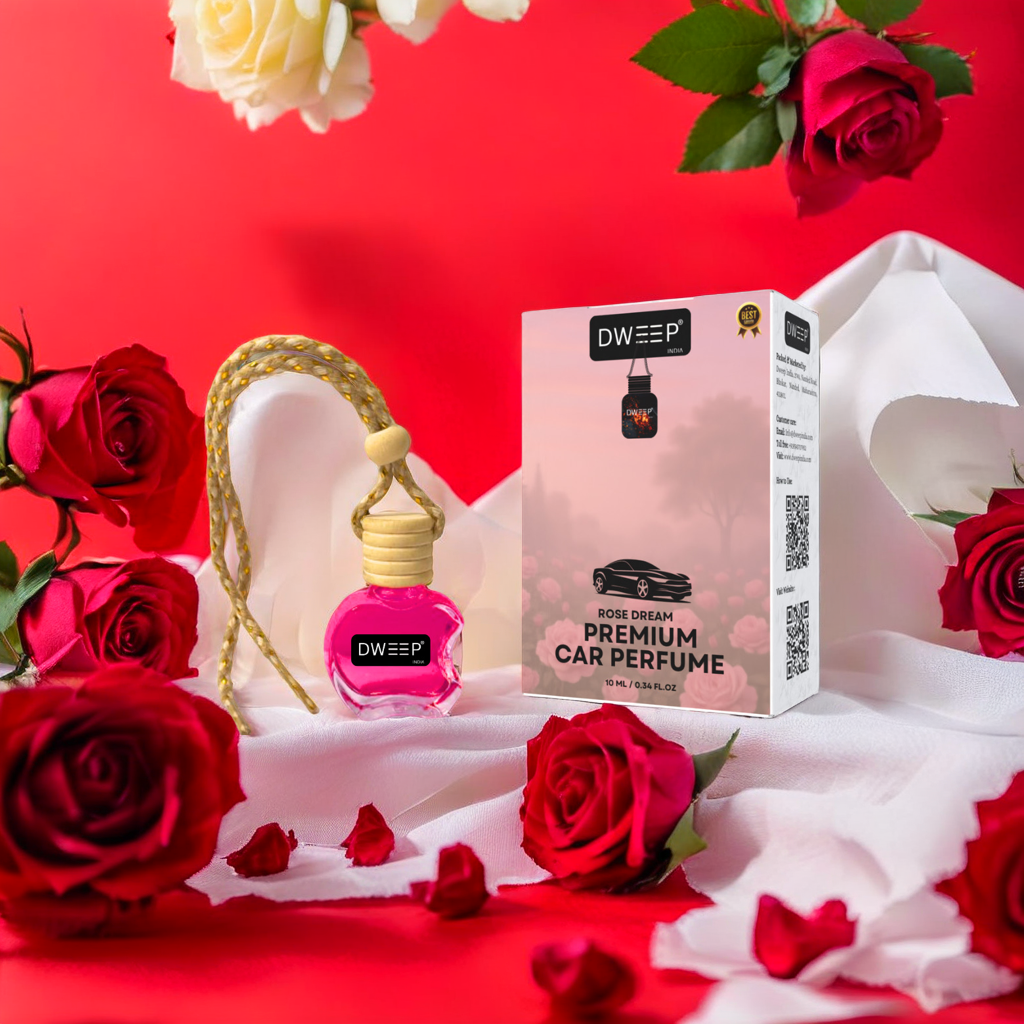 Dweep India Premium Car Perfume Rose Dream 10 ml CD