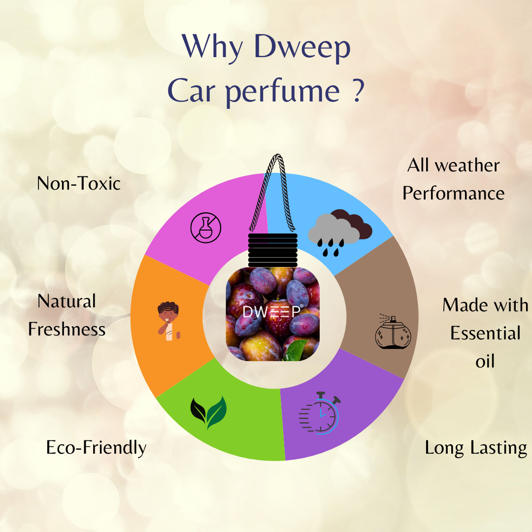 Dweep India Black Amber Luxury Car Perfume