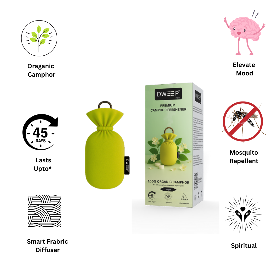 Dweep India Premium Camphor Freshener- Mogra CD