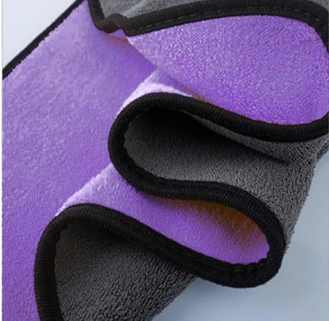 Premium Microfiber Cloth - Plush, Dual-Sided Detailing Towel for Car, Home Multipurpose- Purple 30 x 30
