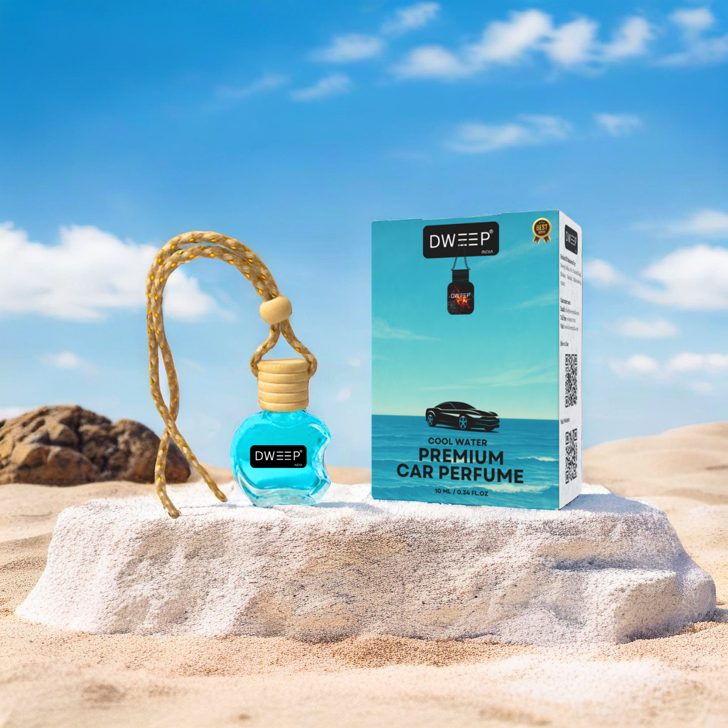 Dweep India Premium Car Perfume Cool Water 10 ml CD