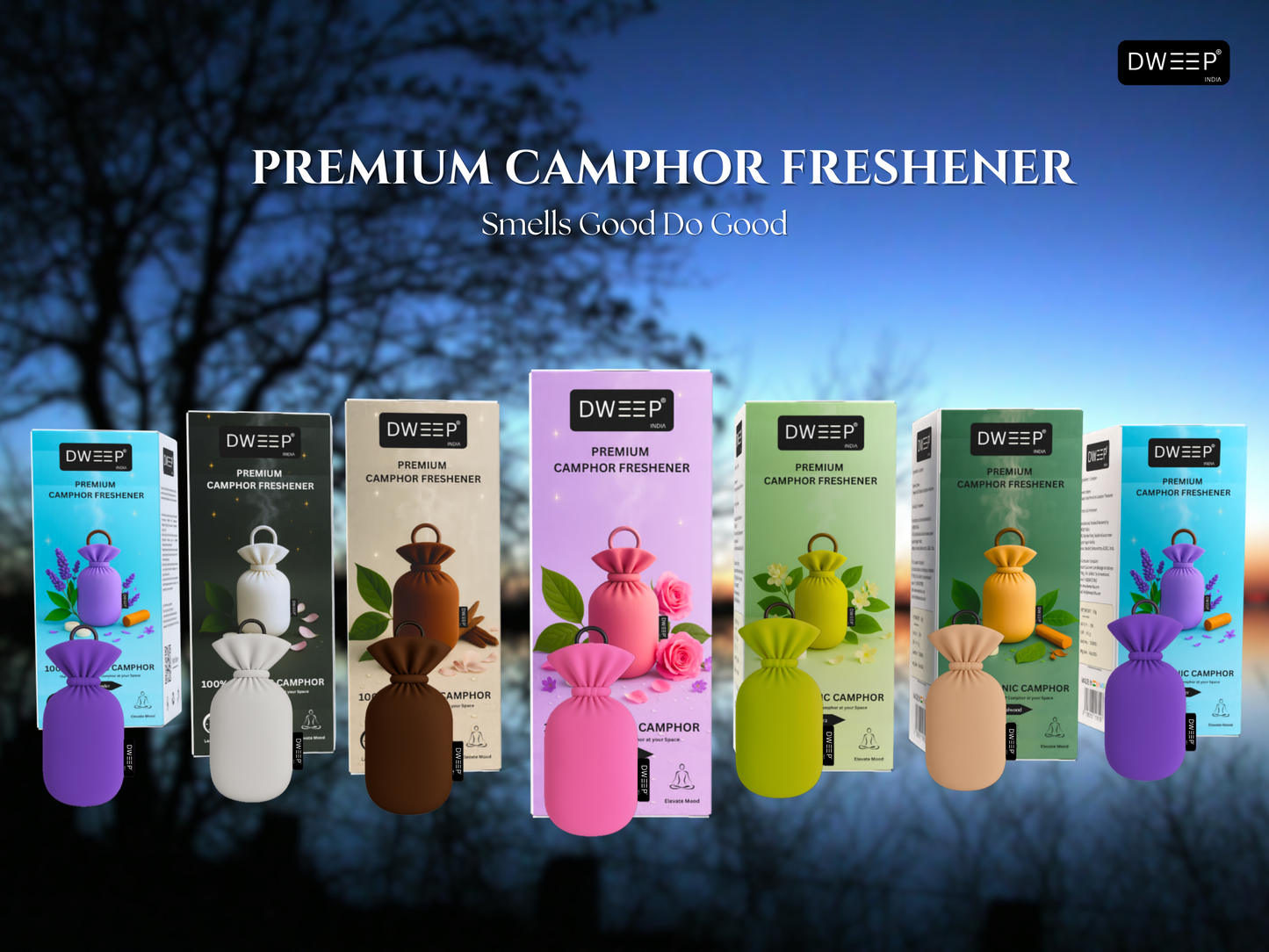Dweep India Premium Camphor Freshener- Oudh