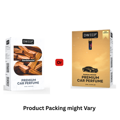 Dweep India Premium Car Perfume Sandalwood 3ml CD