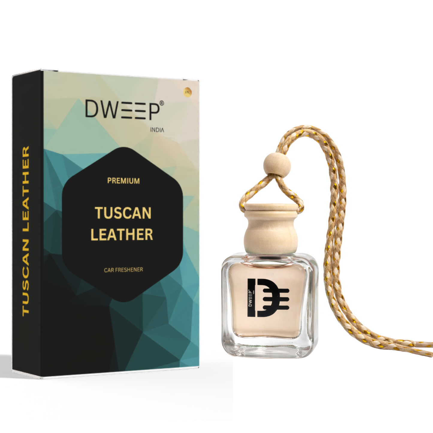 Dweep India Premium Series Car Perfume- Tuscan Leather