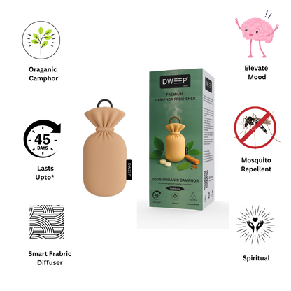 Dweep India Premium Camphor Freshener- Sandalwood CD