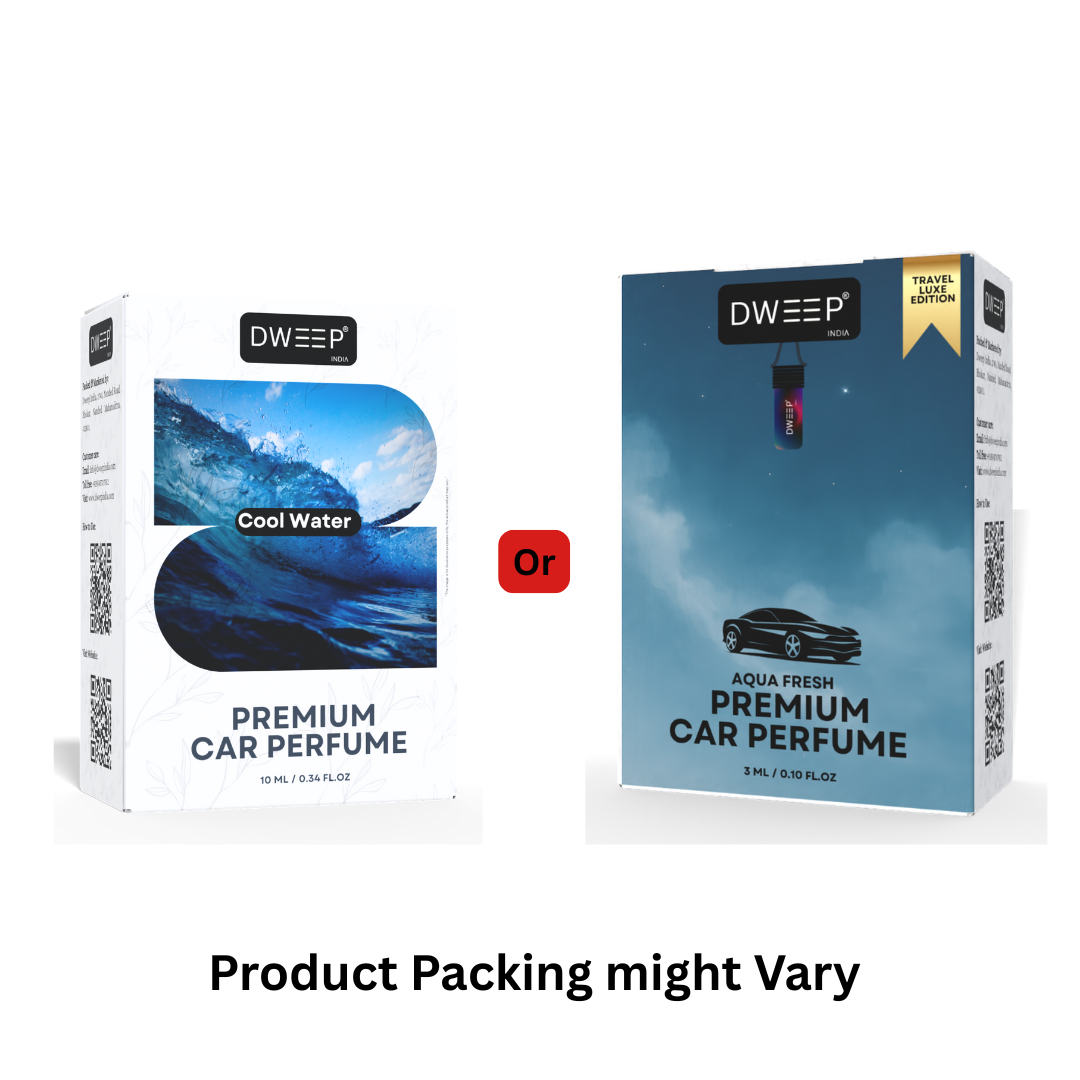 Dweep India Premium Car Perfume Cool Water 3ml CD