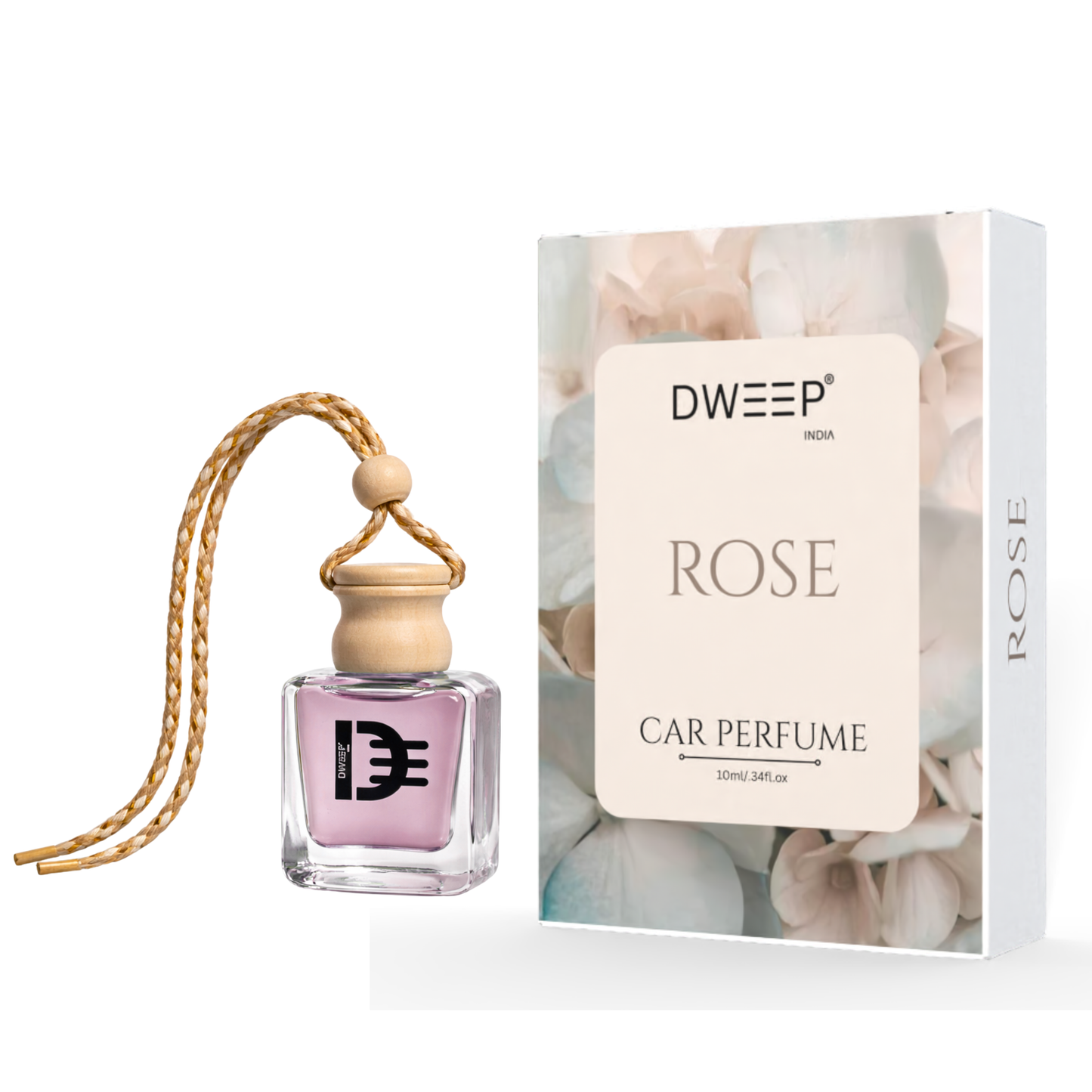 Dweep India Signature Series Car Perfume- Rose