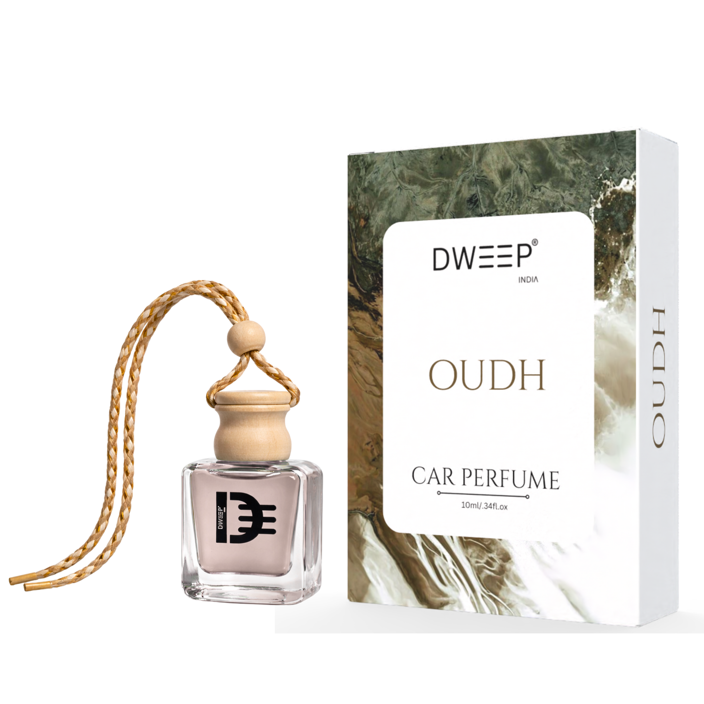 Dweep India Signature Series Car Perfume- White Oudh