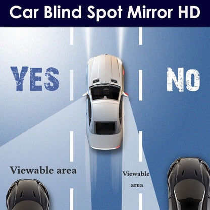 360° Rotatable Car Blind Spot Mirrors - Wide Angle Convex, 2 Pack
