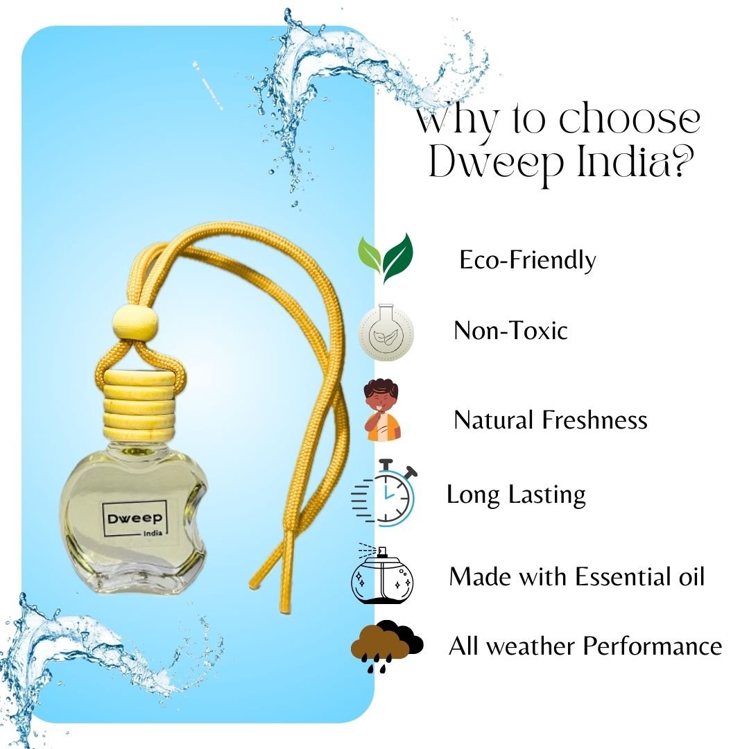 Dweep India Cool Water & Citrus Car Perfume