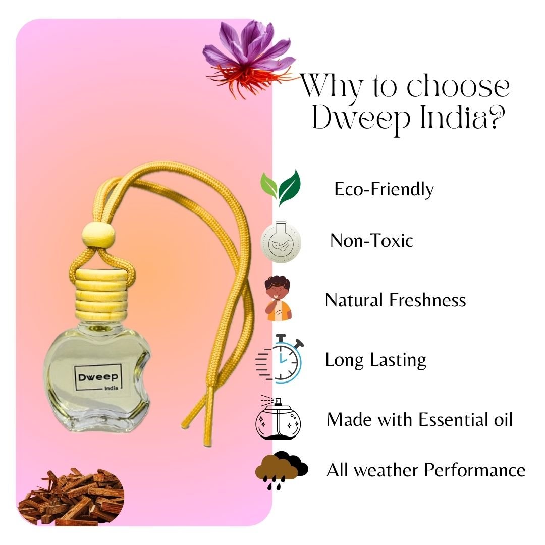 Dweep India Cool water & Sandalwood Car Perfume