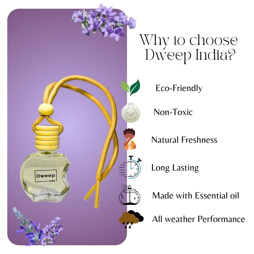 Dweep India Citrus &  Lavender Car Perfume