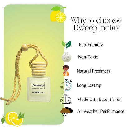Dweep India Sandalwood, Citrus & Lavender Car Perfume Pod