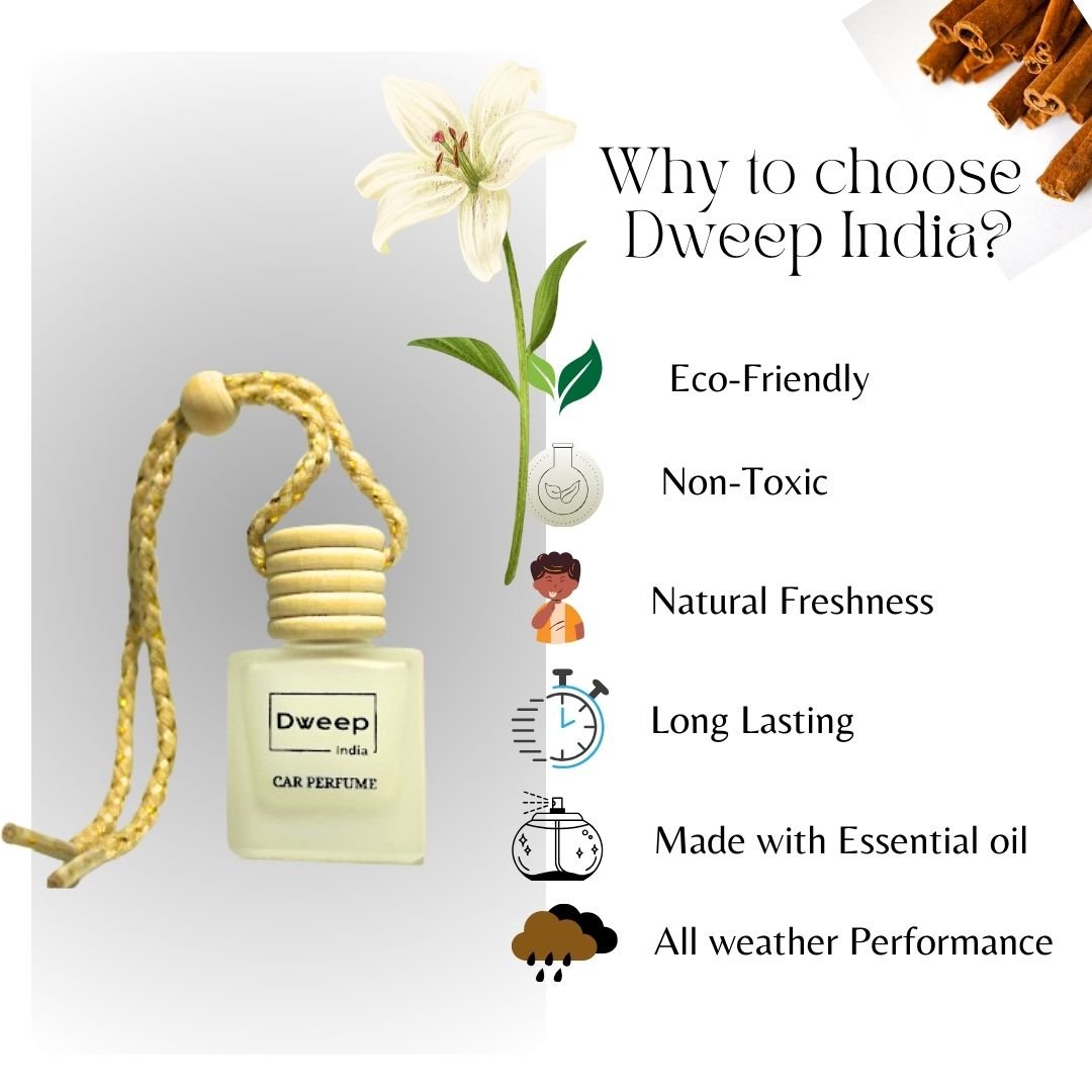 Dweep India Citrus & White Oudh Car Perfume Pod