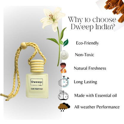 Dweep India Citrus & White Oudh Car Perfume Pod