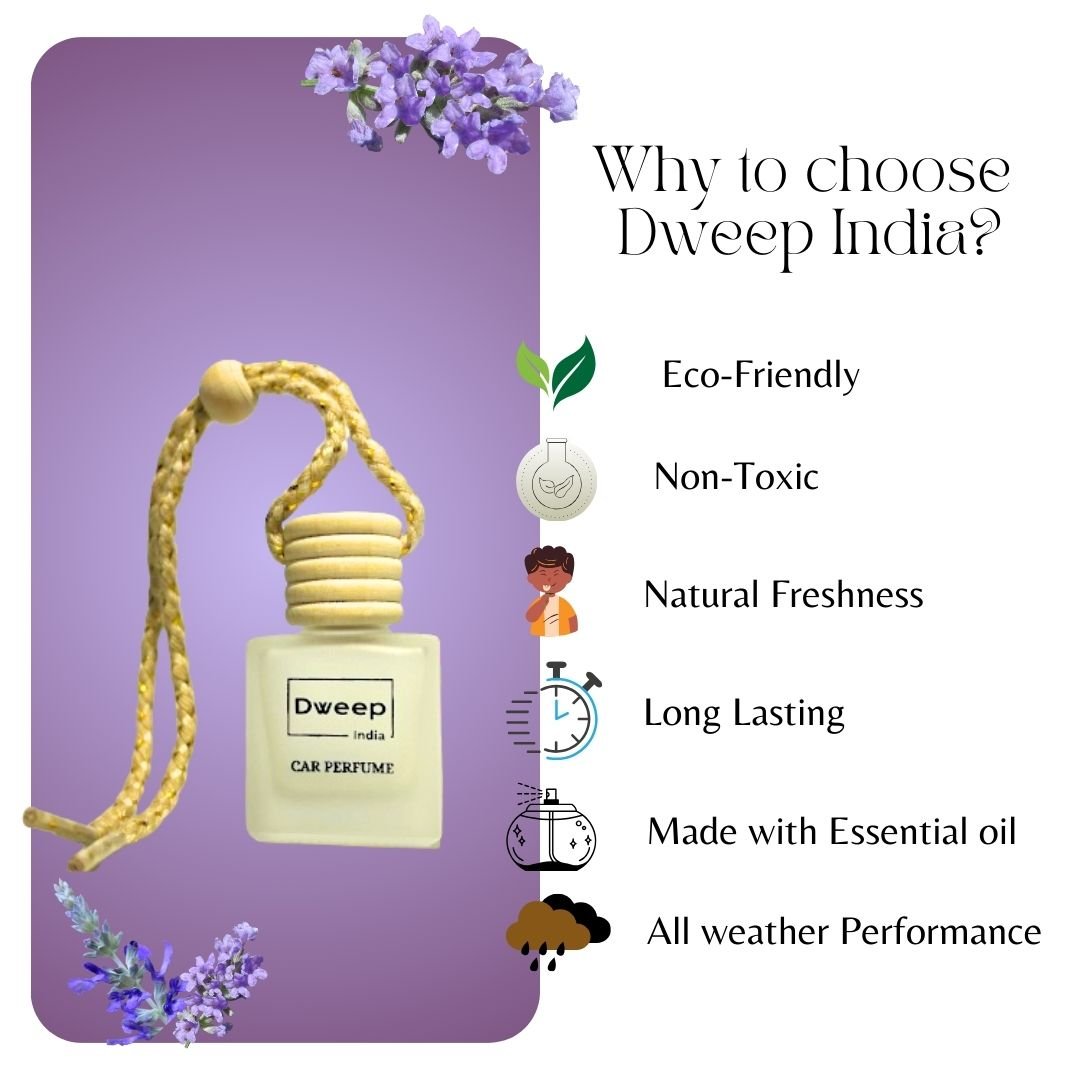Dweep India Lavender & Royal Rose Car Perfume Pod