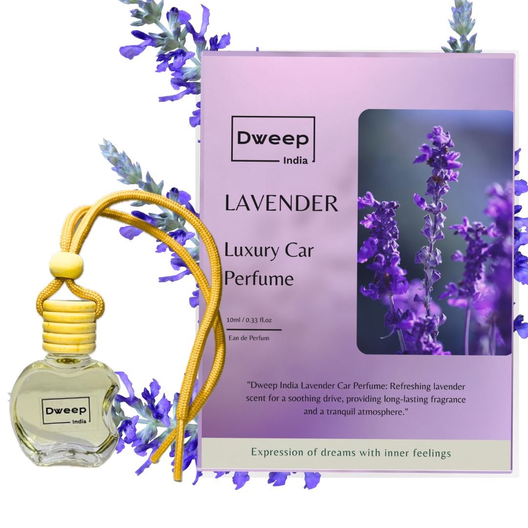 Dweep India Lavender &  Royal Rose Car Perfume