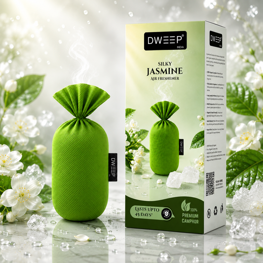 Dweep India Premium Camphor Freshener- Silky Jasmine
