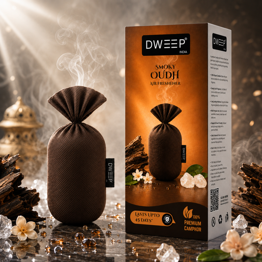 Dweep India Premium Camphor Freshener- Smoky Oudh