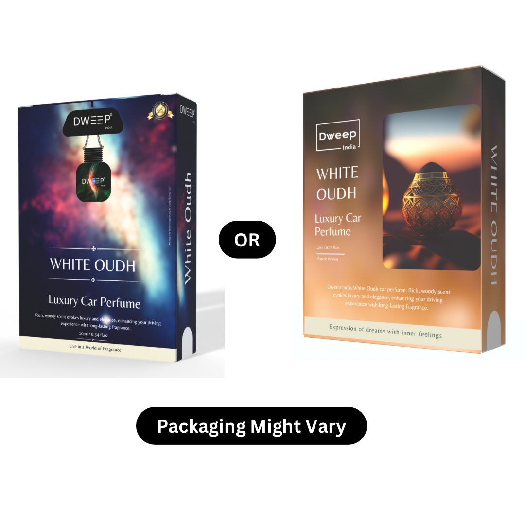 Dweep India White Oudh Luxury Car Perfume