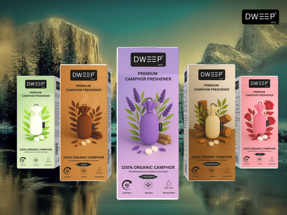 Dweep India Premium Camphor Freshener- Sandalwood