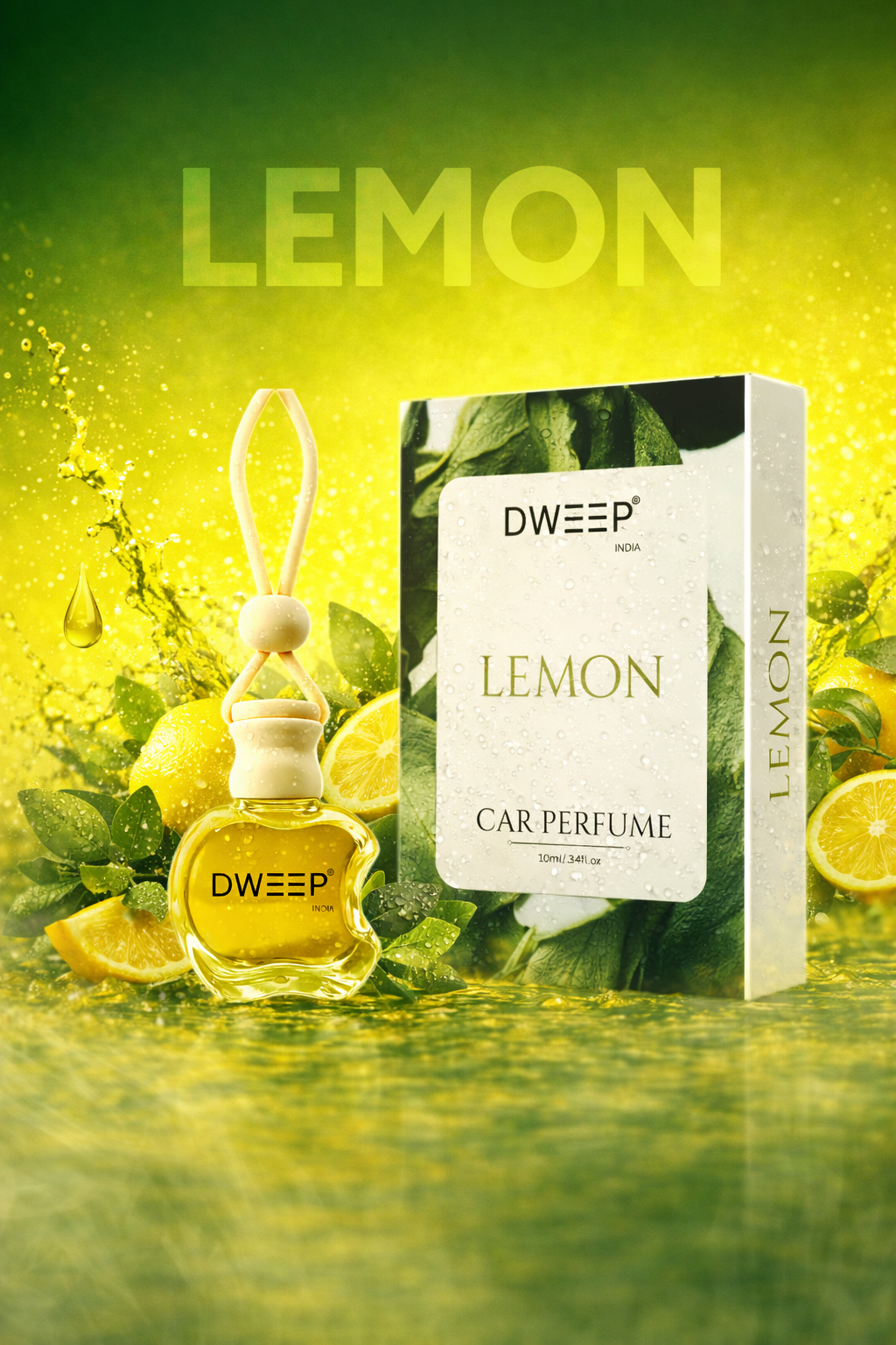 Dweep India Signature Series Car Perfume-Lemon