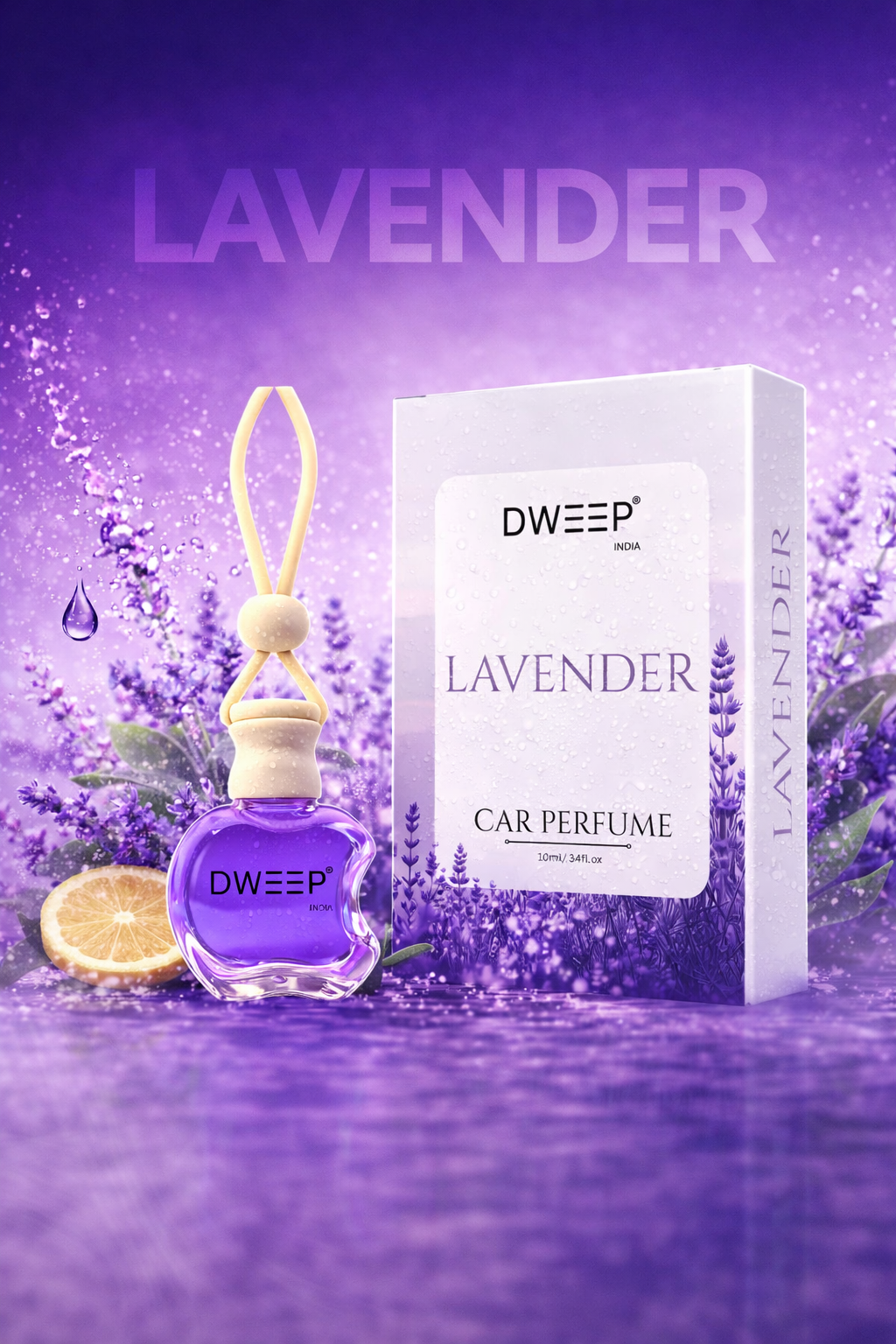 Dweep India Signature Series Car Perfume-Lavender
