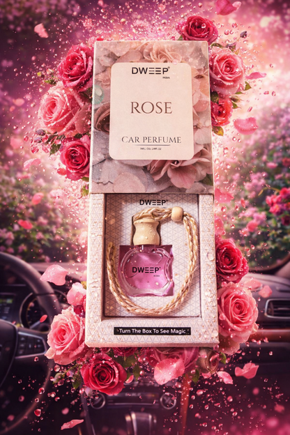 Dweep India Signature Series Car Perfume-Rose
