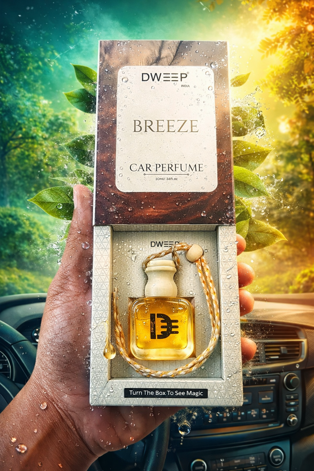 Dweep India Signature Series Car Perfume- Breeze