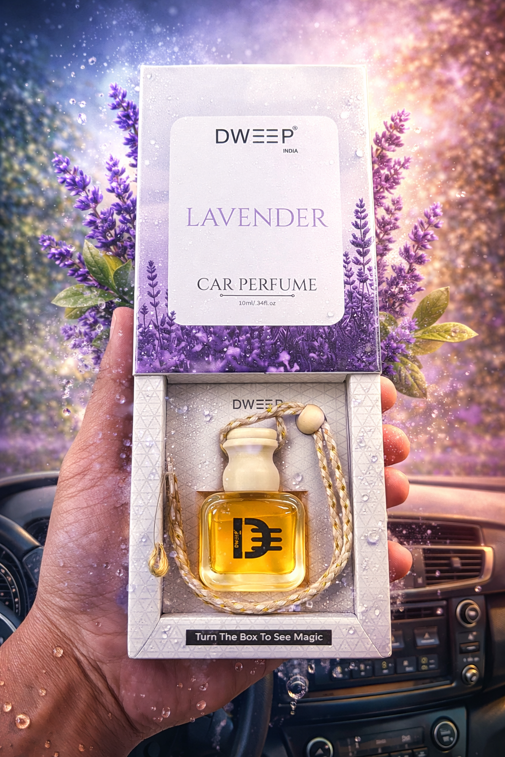 Dweep India Signature Series Car Perfume- Lavender