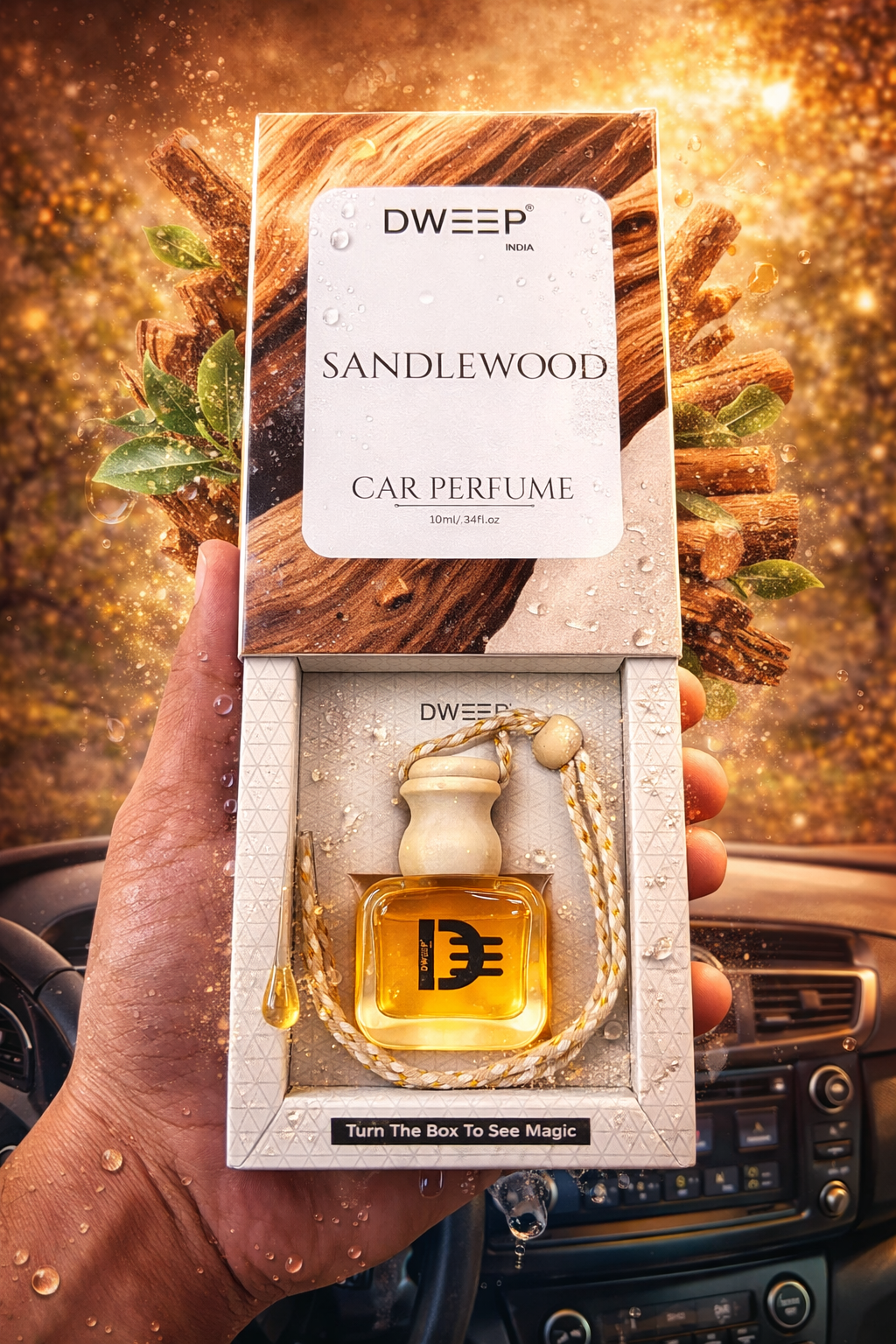Dweep India Signature Series Car Perfume- Sandalwood