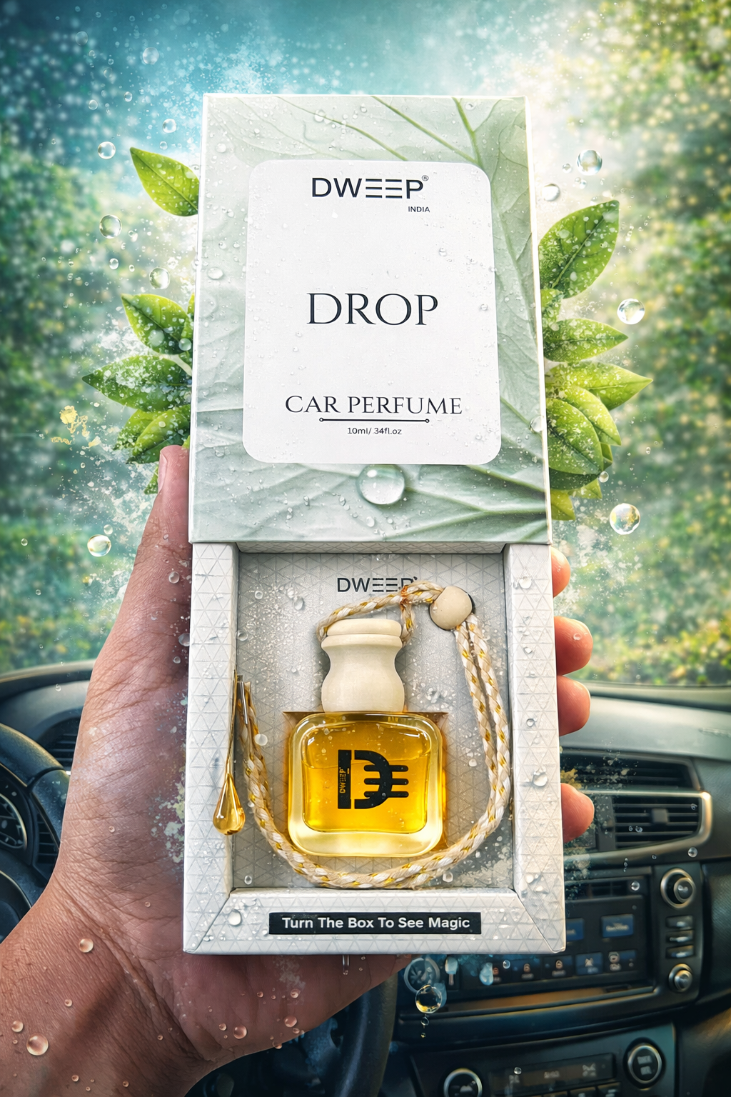 Dweep India Signature Series Car Perfume- Fresh Drop