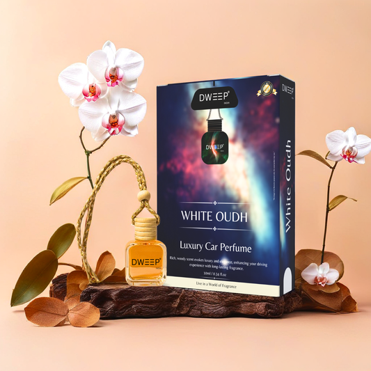Dweep India White Oudh Luxury Car Perfume