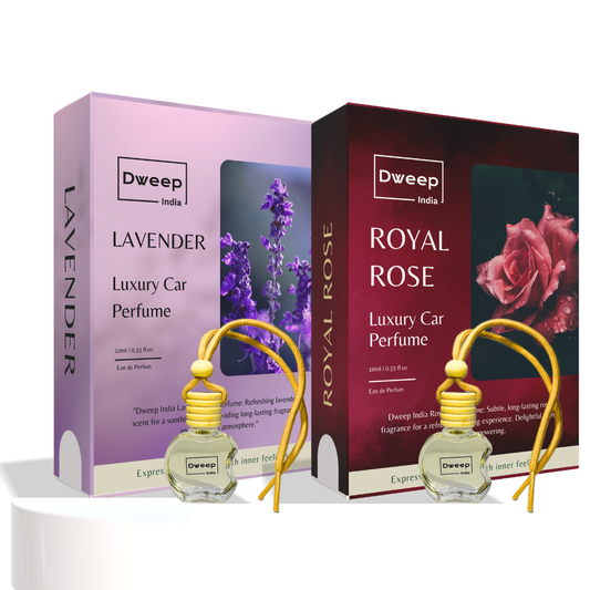 Dweep India Lavender &  Royal Rose Car Perfume