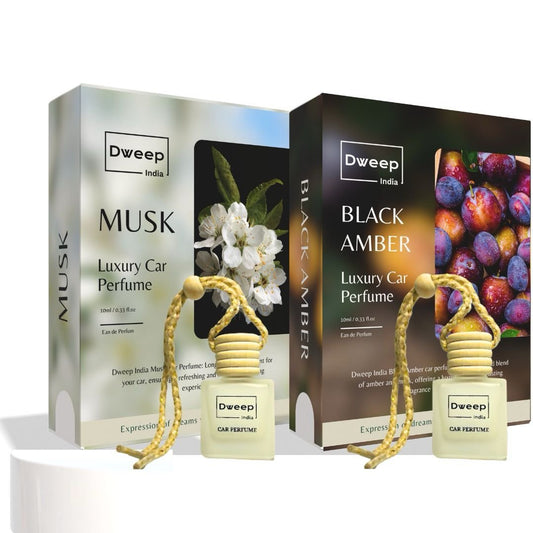 Dweep India Musk & Black Amber Car Perfume Pod