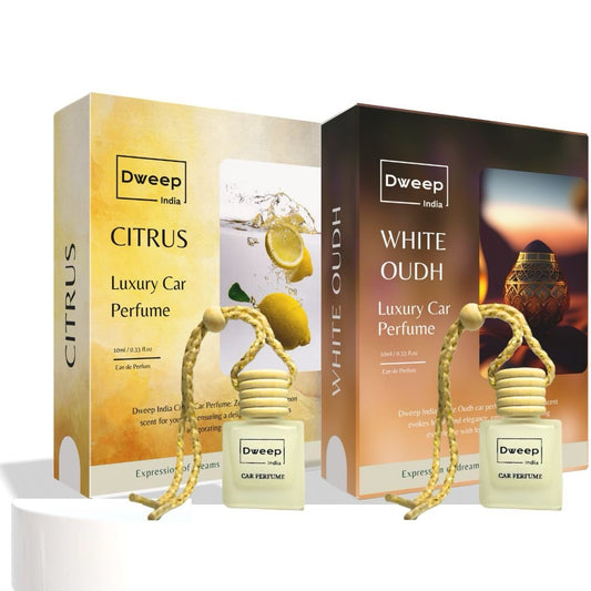 Dweep India Citrus & White Oudh Car Perfume Pod