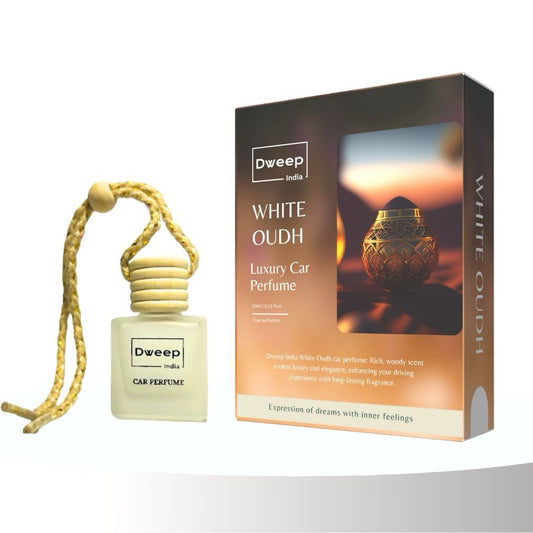 Dweep India White Oudh Car Perfume Pod