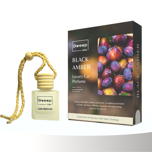 Dweep India Black Amber Car Perfume Pod