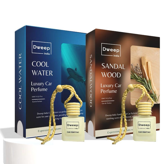 Dweep India Cool water & Sandalwood Car Perfume Pod