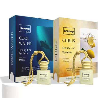 Dweep India Cool Water & Citrus Car Perfume Pod